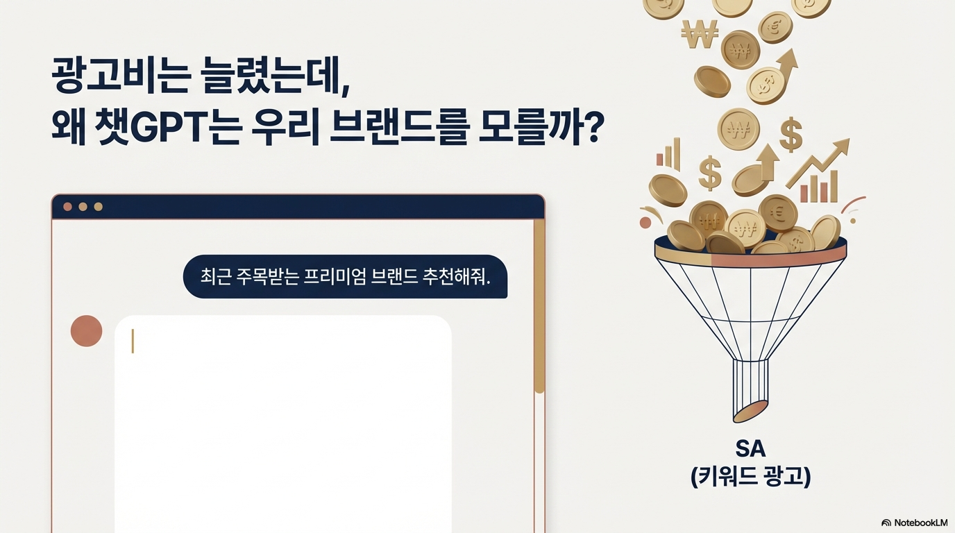 2026년 광고비는 늘리는데 AI 답변에서 우리 브랜드가 빠지는 이유