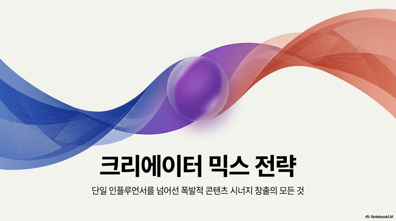 크리에이터 믹스: 새로운 시대의 콘텐츠 제작 전략