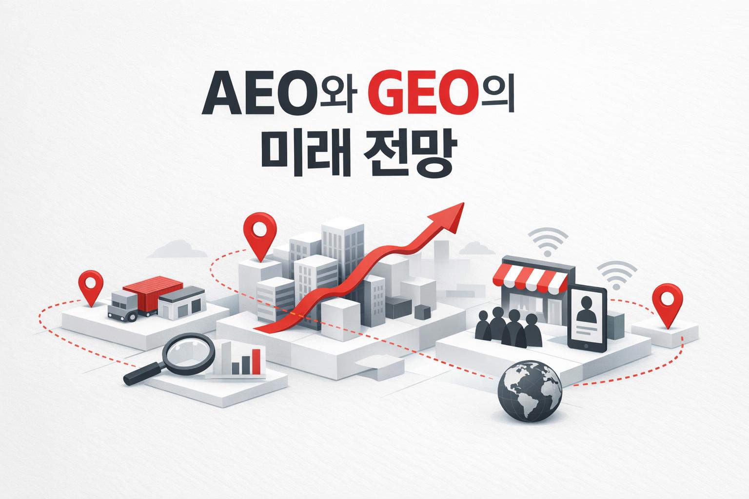 AEO와 GEO 구현의 성공 사례를 보여주는 이미지