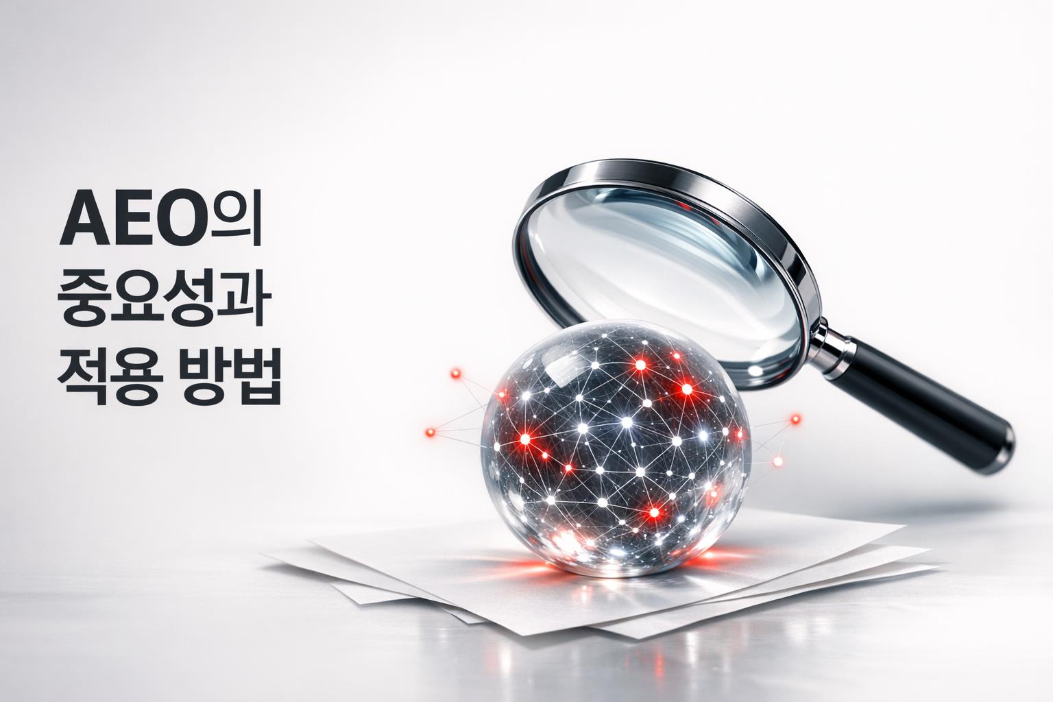 AEO 전략 최적화를 설명하는 이미지