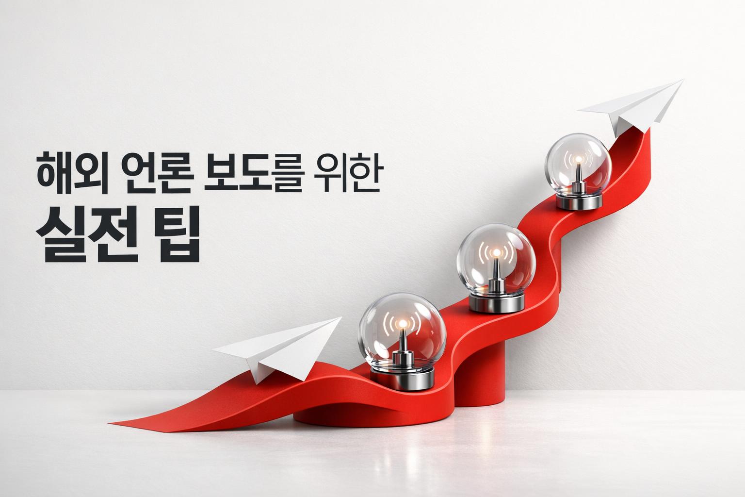 해외 언론 관계를 위한 효과적인 팁 인포그래픽