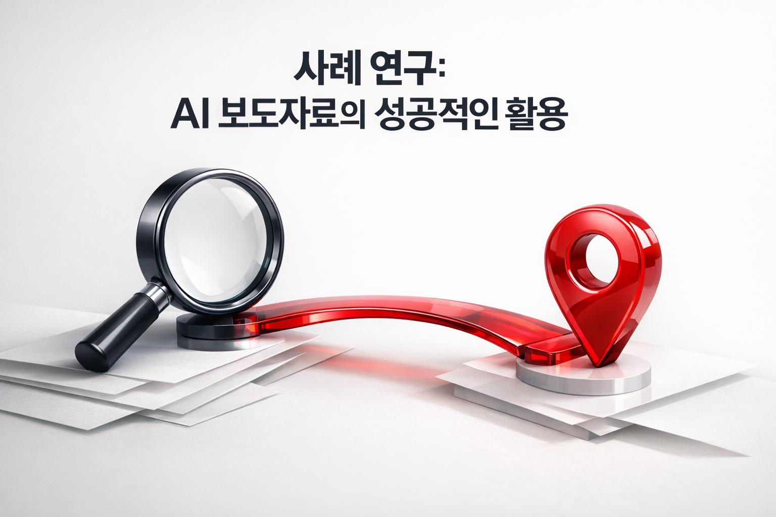 성공적인 AI 보도자료 사례 연구 인포그래픽